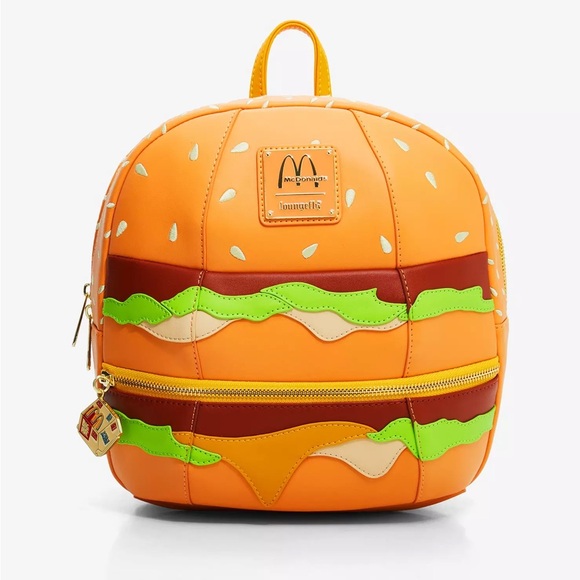 Loungefly Handbags - Loungefly McDonald's Big Mac Mini Backpack NWT
